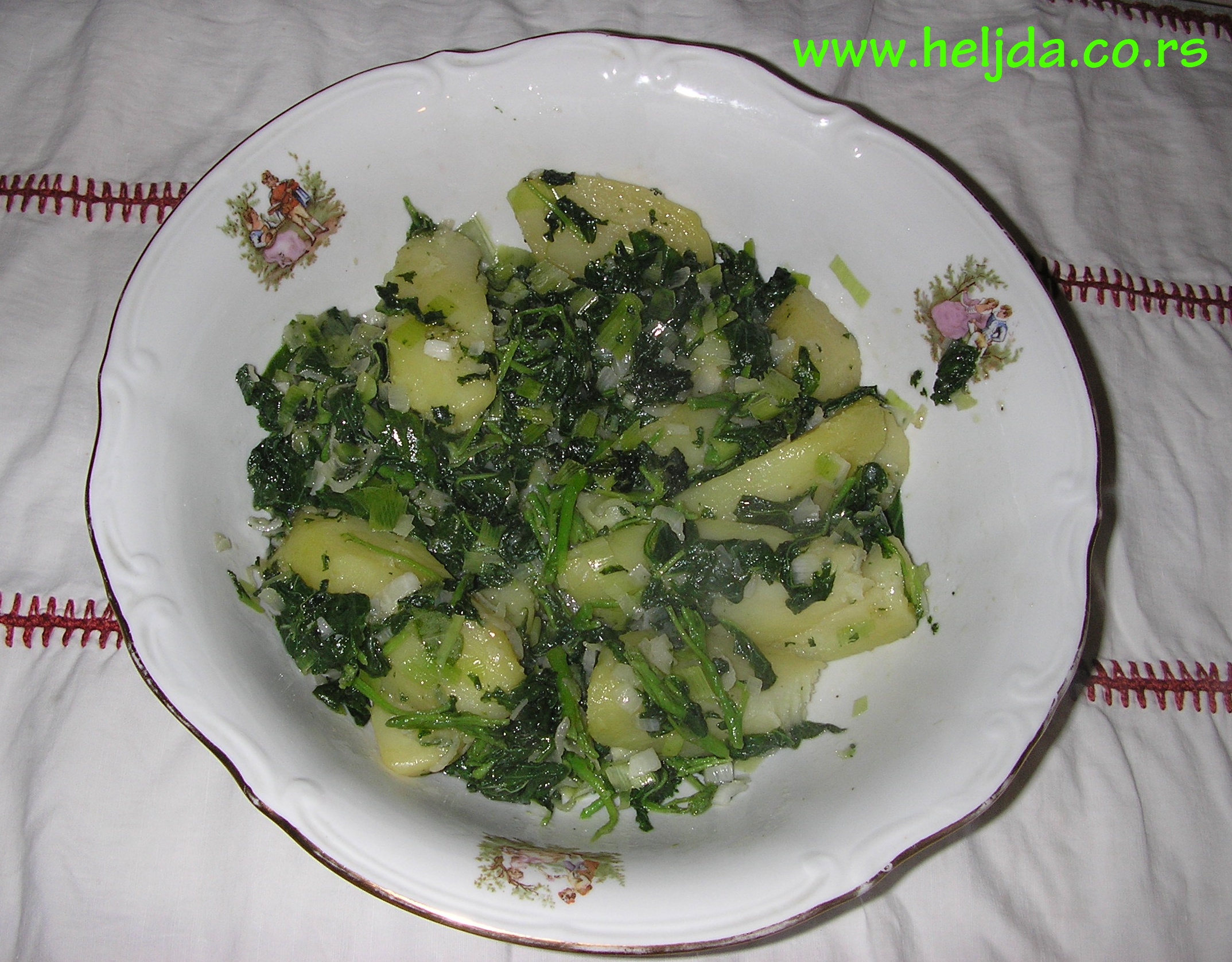 Štir sa belim lukom i krompirom