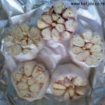 priprema belog luka za pečenje